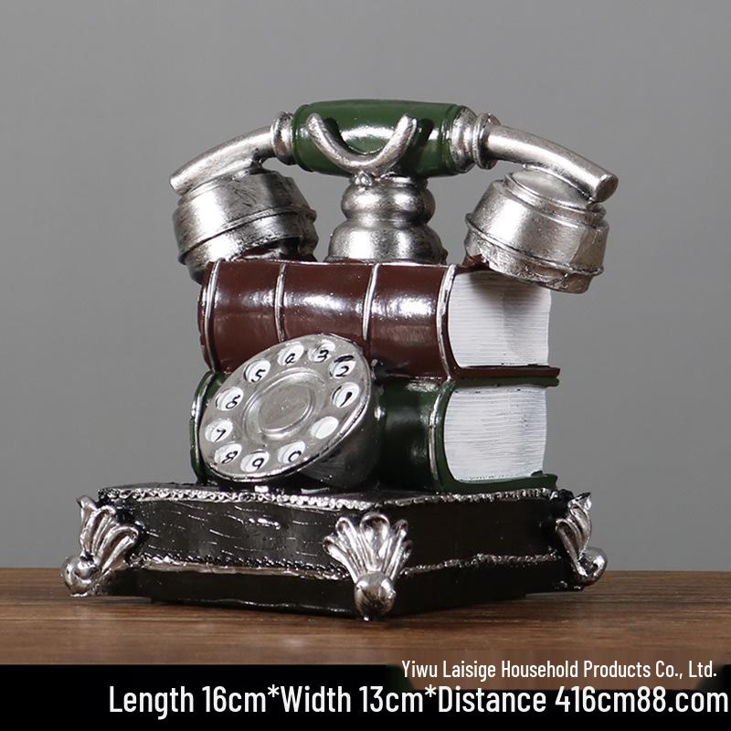 Vintage Gramophone Model Ornament - Retro Decoration & Photography Prop