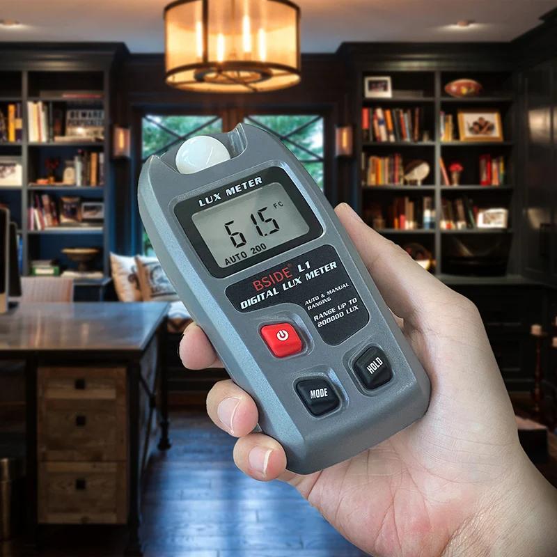 

Handheld Digital Lux Meter 0~200000lux Lux/FC Measure Tester Sensor Photometer Luxmeter LCD Pocket Light Meter Illuminance Meter