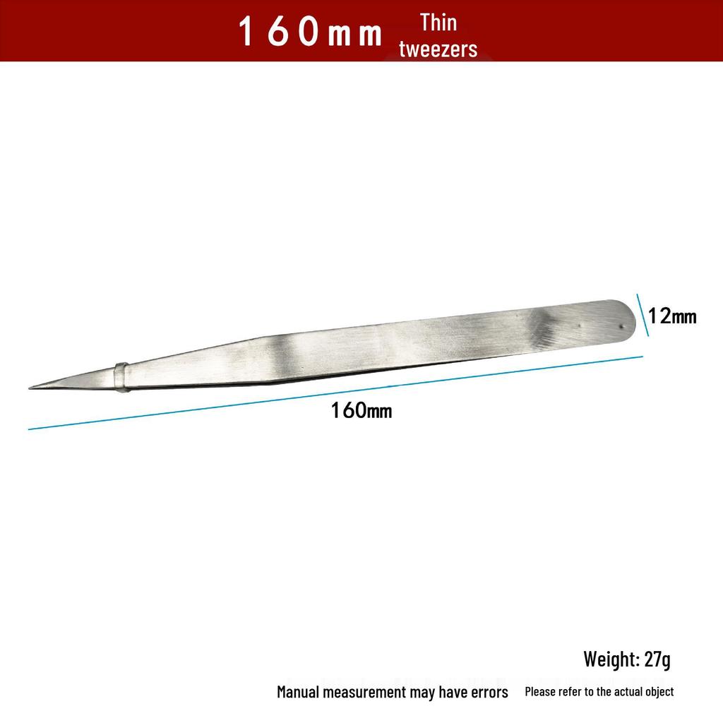 Gold-Plated Stainless Steel Tweezers for High-Temperature Jewelry Welding and Testing