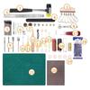 KX4B 69 Pcs Premium Leather Crafts Tools Professional Leather Stitching Trimming Tool