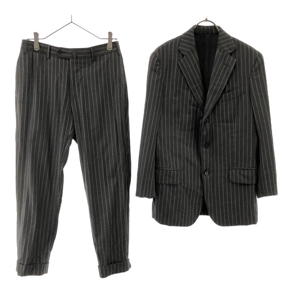 BOGLIOLI Vyrobeno v Itálii 100% vlněný pruhovaný oblek Set 46 Šedý Dvojitá úprava Pánský Použitý