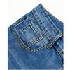 Summer Thin Denim Shorts for Men, Business Straight Leg Elastic Five Inch Mid Length Pants, Light Blue Casual Trendy Horse Pants