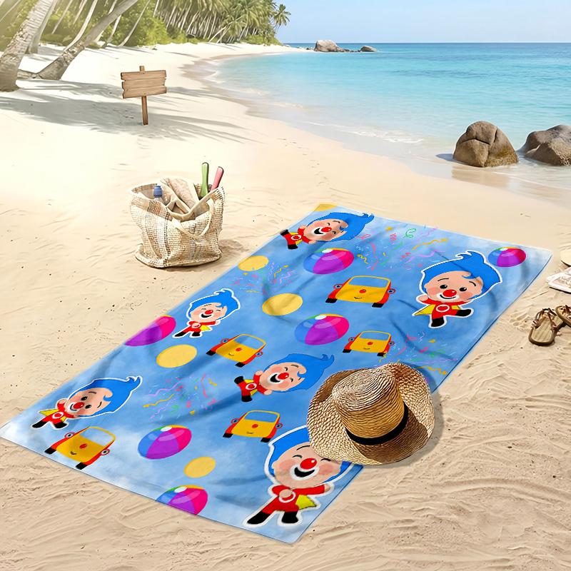 El Payaso Plim Plim Beach Towel, Soft Absorbent Quick‑Dry Towel for Beach Pool Swimming Travel Home