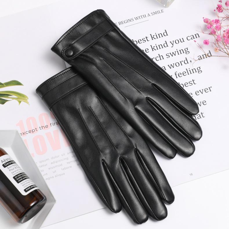 Damen PU-Lederhandschuhe mit Fleece-Futter: Winddicht, Touchscreen-kompatibel, Stilvoll & Vielseitig zum Fahren und Kälteschutz.