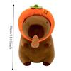 Wearing Headband Simulation Capybara Toy Peanut Stuffed Capybara Doll  Birthday Gifts