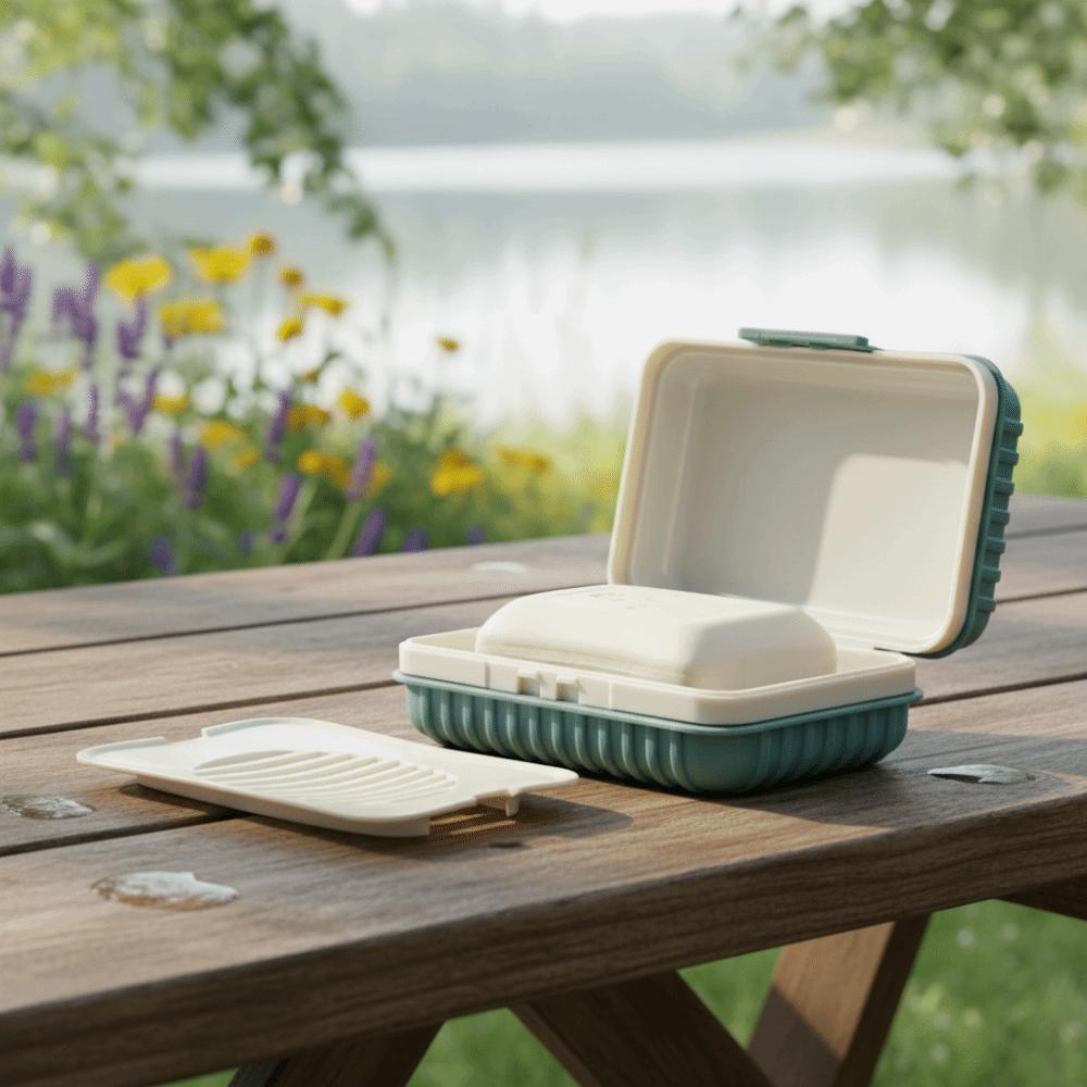 Thickened Travel Soap Dish Leak-Proof Soap Case Portable Soap Tray Dormitory