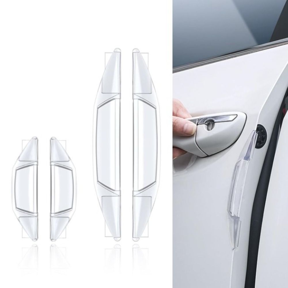 

4pcs Short Model: 80x21x18mm Car Door Anti-Collision Strip Universal