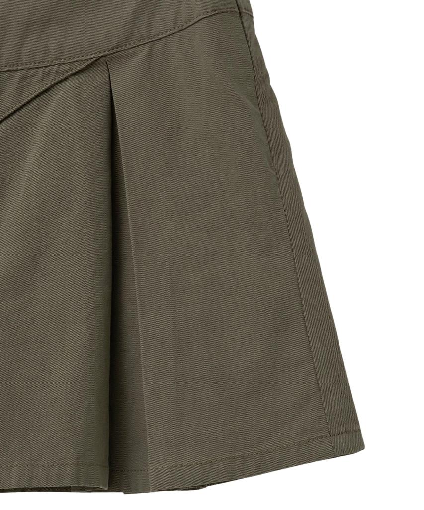 Lougeu Ribbon Pocket Mini Skirt_Khaki