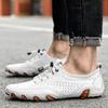 Fashion Men's Casual Summer Shoes Sneakers Men Genuine Leather New Outdoor Shoes Men Loafers Vintage Designer Leisure Big Size 38-47