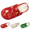 Women Christmas Slippers Cute Pattern Printed Cotton Slipper Indoor Warm Comfy Plush Winter Shoes For Womens Chanclas De Mujer