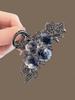 1 Pcs Fashion Ink Water Diamond Rose Flower Hair Claws For Women Girls Party Hair Accessories
