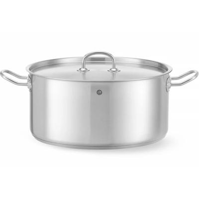 Κατσαρόλα χαμηλή Kitchen Line με καπάκι 12 l διάμετρος 320 x 150 υ Hendi 836040