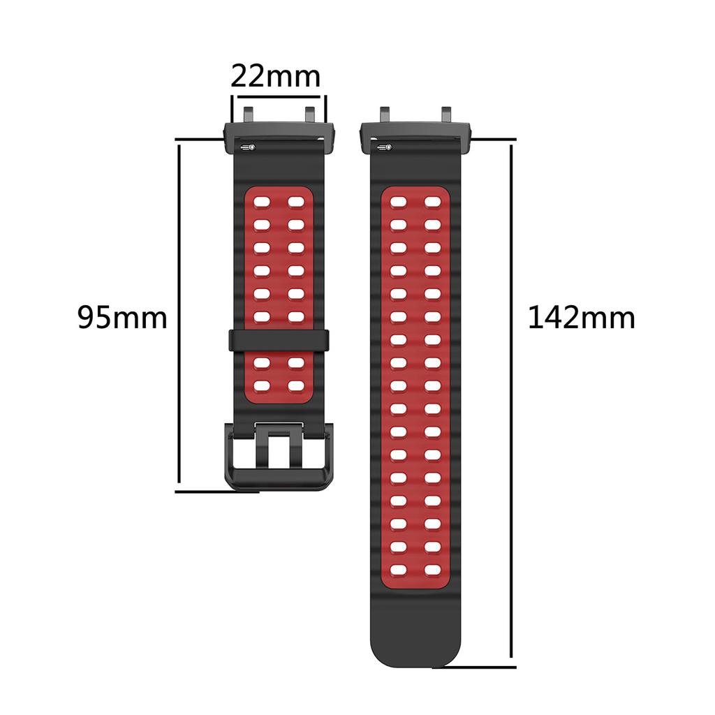 Two-Tone Sports Silicone Strap For Amazfit T-Rex 3/2/ultra Marine Band Correa For Huami Amazfit T-Rex Pro Smartwatch Watchband