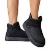 New winter thick-soled soft-soled snow boots velvet winter warm non-slip leather waterproof super thick short boots