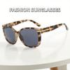 Men'S Women'S Fashion Large Frame Sunglasses High-End Retro Uv400 Eye Protection Sunglasses Outdoor Driving Travel Eyewear