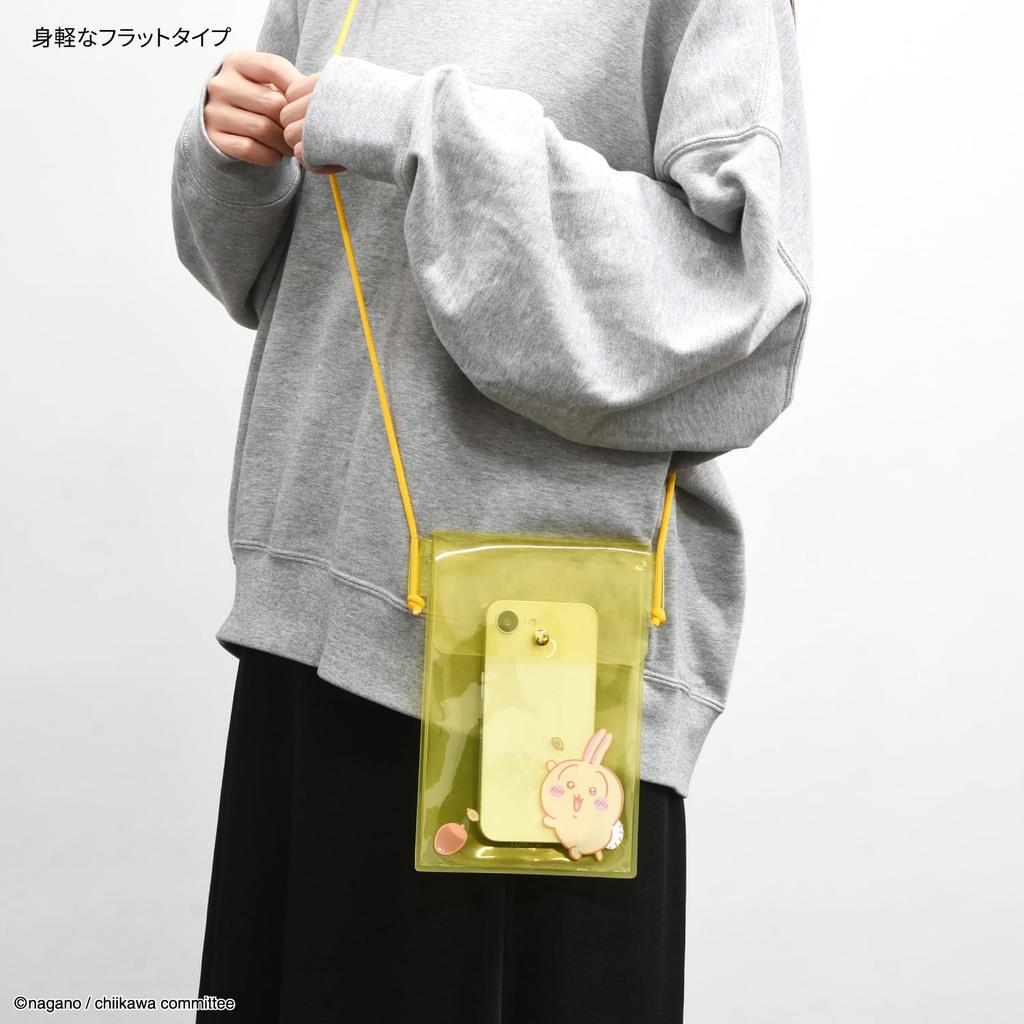Gourmandies Chiikawa IIIpocket Clear Smartphone Pouch, Rabbit Design CK-72C