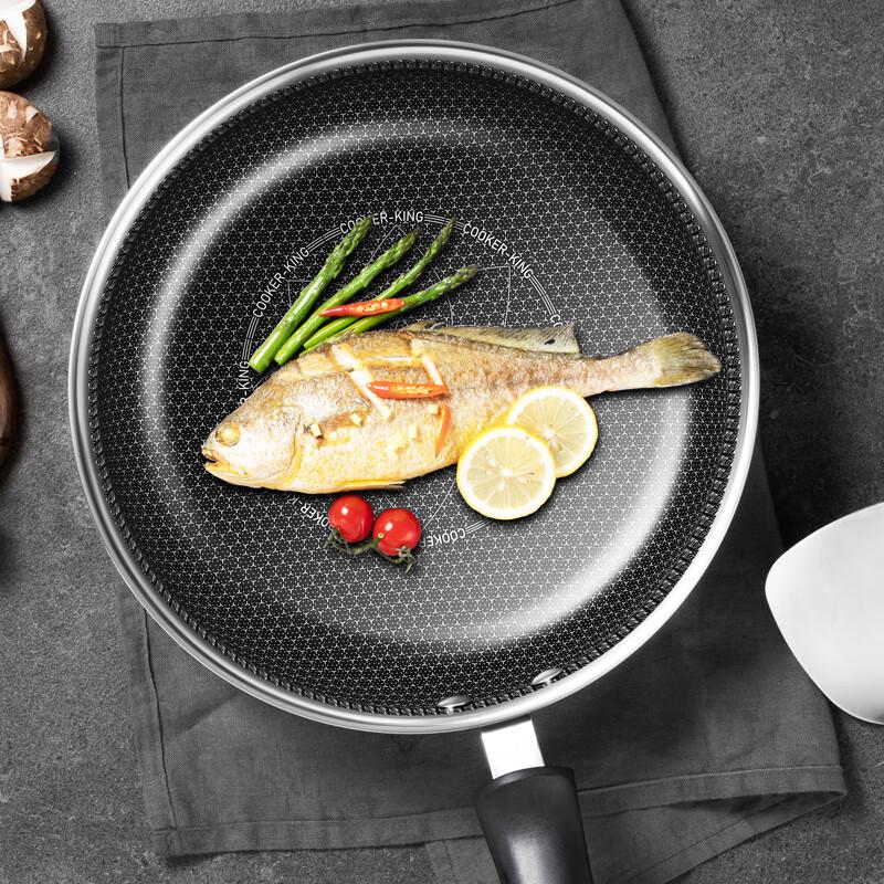 Chui Da Huang 28cm 316 Stainless Steel Non-stick Frying Pan