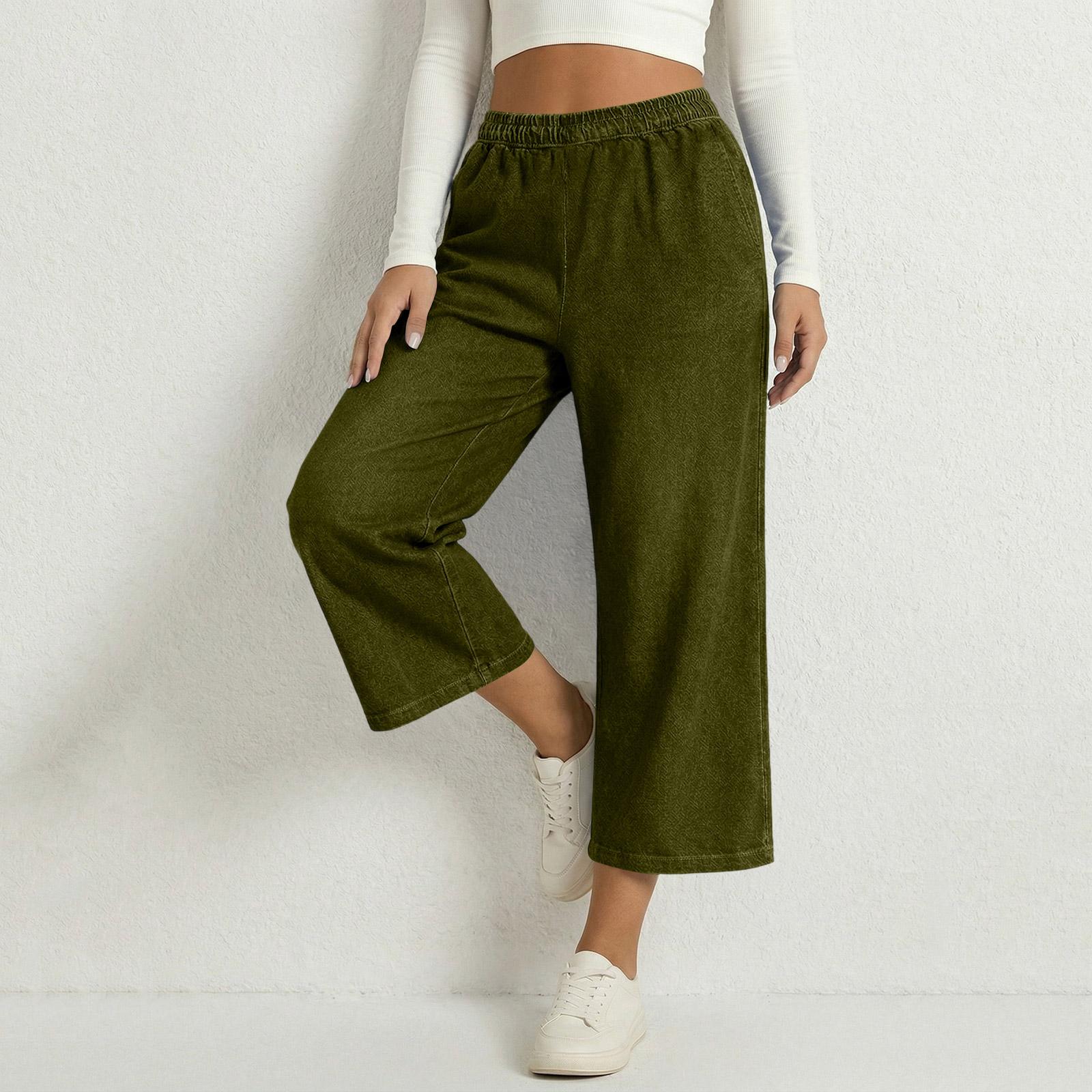 

Womens Palazzo Pants Summer Casual Flowy Wide Leg Trousers Beach Travel Vacation Outfits XL