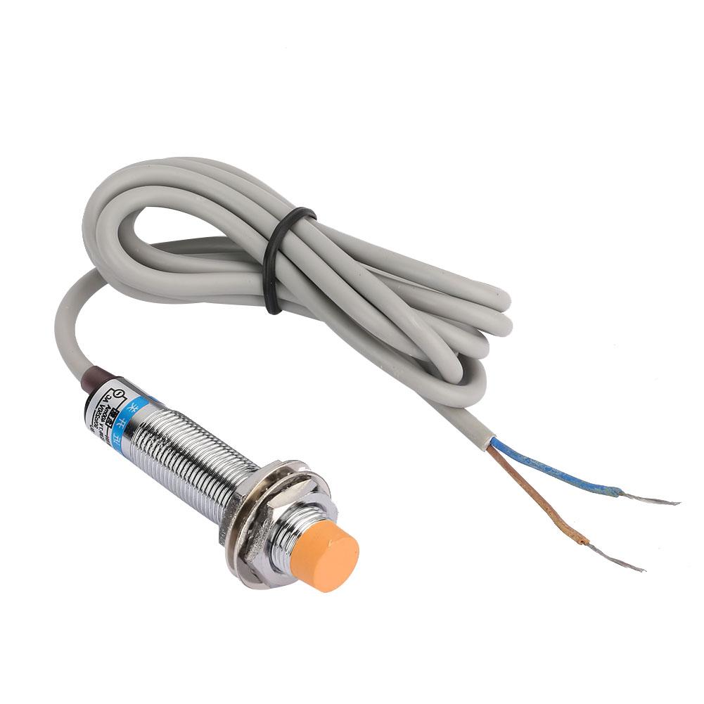 Nickel Plated Brass LJ12A3-4-J/EZ AC NO Inductive Proximity Sensor Switch Detection 4mm