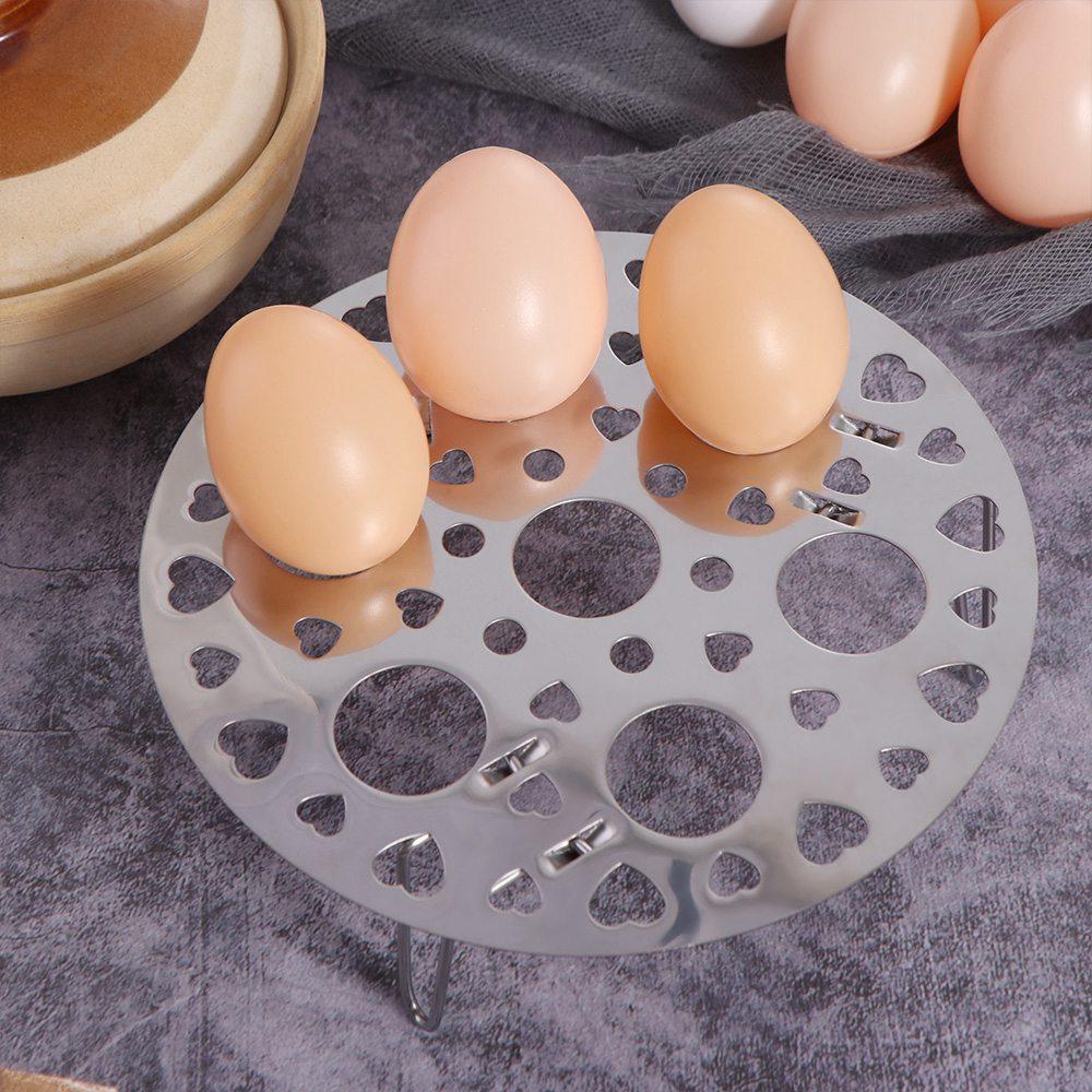 Stainless Steel Steamed Egg Rack High Foot Egg Steamer Steamer Basket  Household
