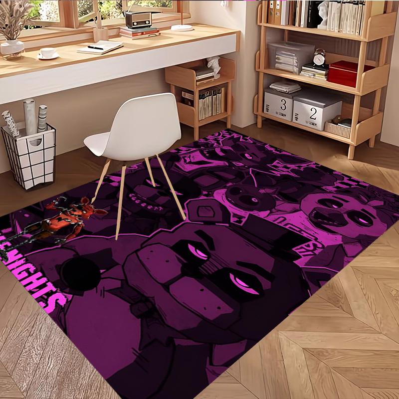 Five Nights at Freddy's Druckteppich, Waschbarer Bodenteppich, Für Eingangsbereich Schlafsaal Waschküche Büro Arbeitszimmer, Heimdekoration Geburtstag Weihnachtsgeschenk