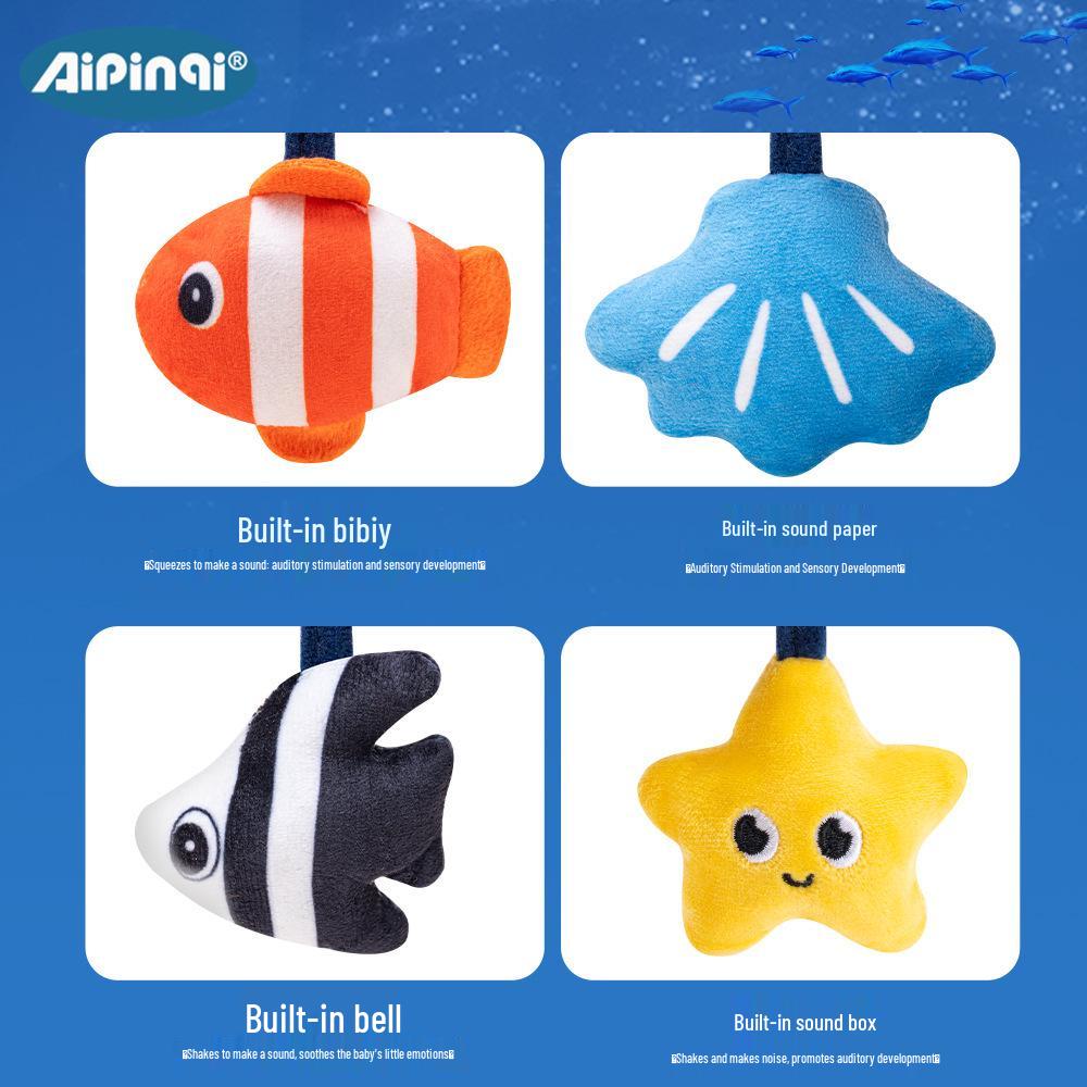 Aipinqi Baby Octopus Hanging Plush Toy - Multifunctional Educational Pendant