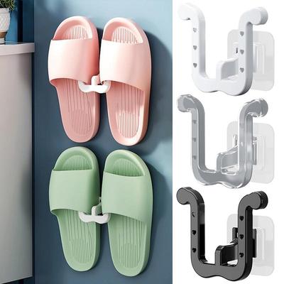 Slippers Rack No Punching Bathroom Simple Slipper Hook Toilet Drainage Rack Wall Mounted Bedroom Neat Storage Shoe Drying Rack