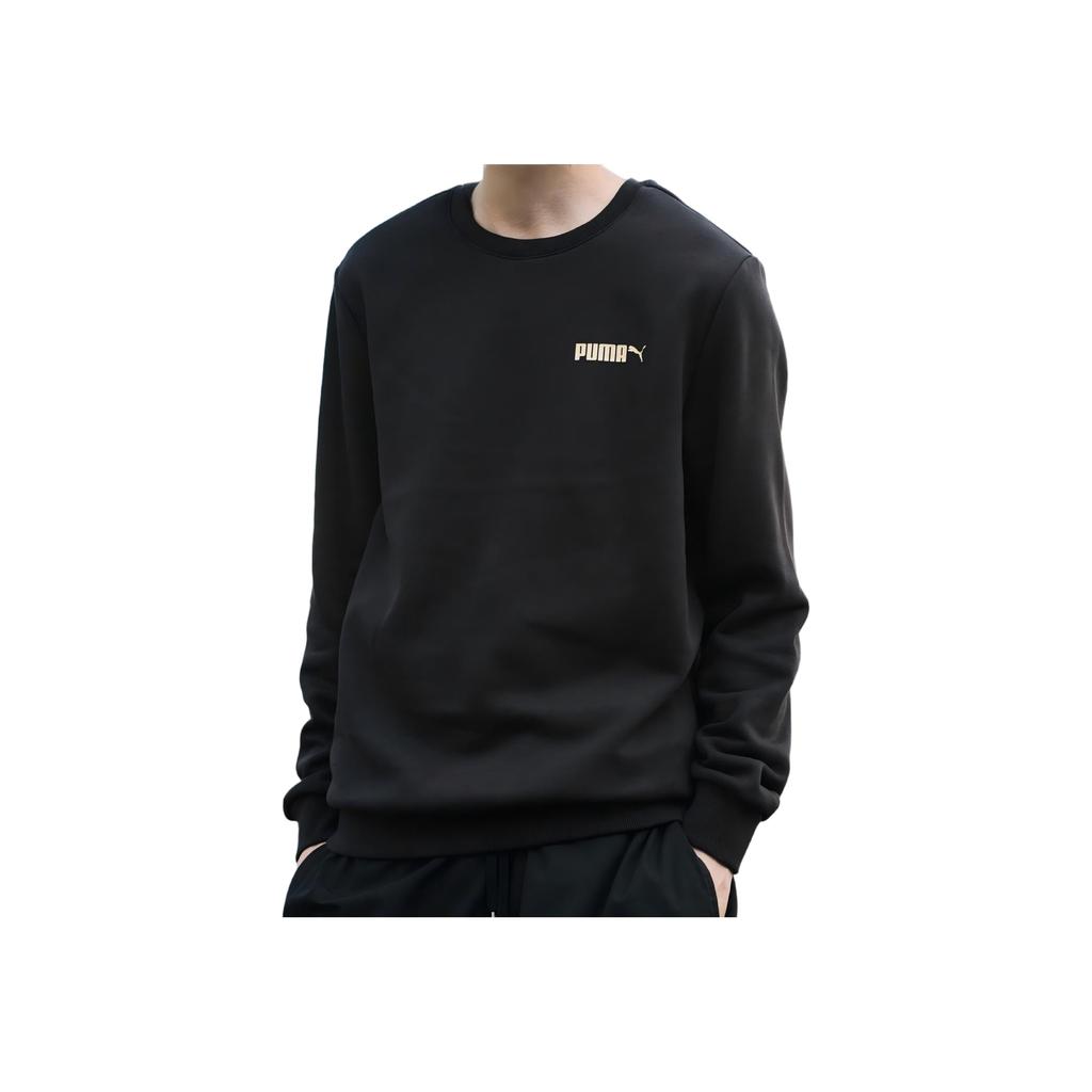 Puma FW25 Knitted Round Neck Fashion Sports Long Sleeve Sweatshirt Unisex sweatshirt 693711-01