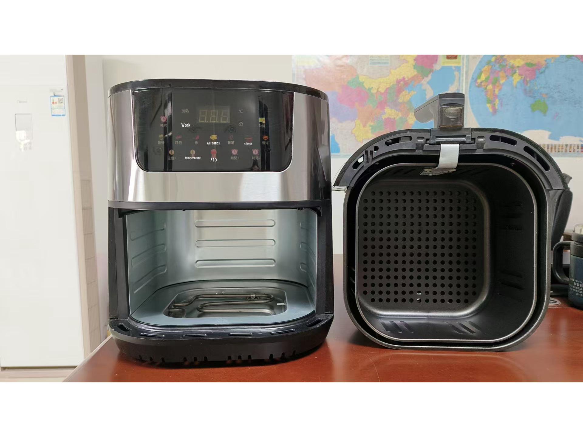 

2025 Многофункциональная аэрофритюрница из нержавеющей стали - Электрическая духовка большого объема для выпечки EU Standard (220V)