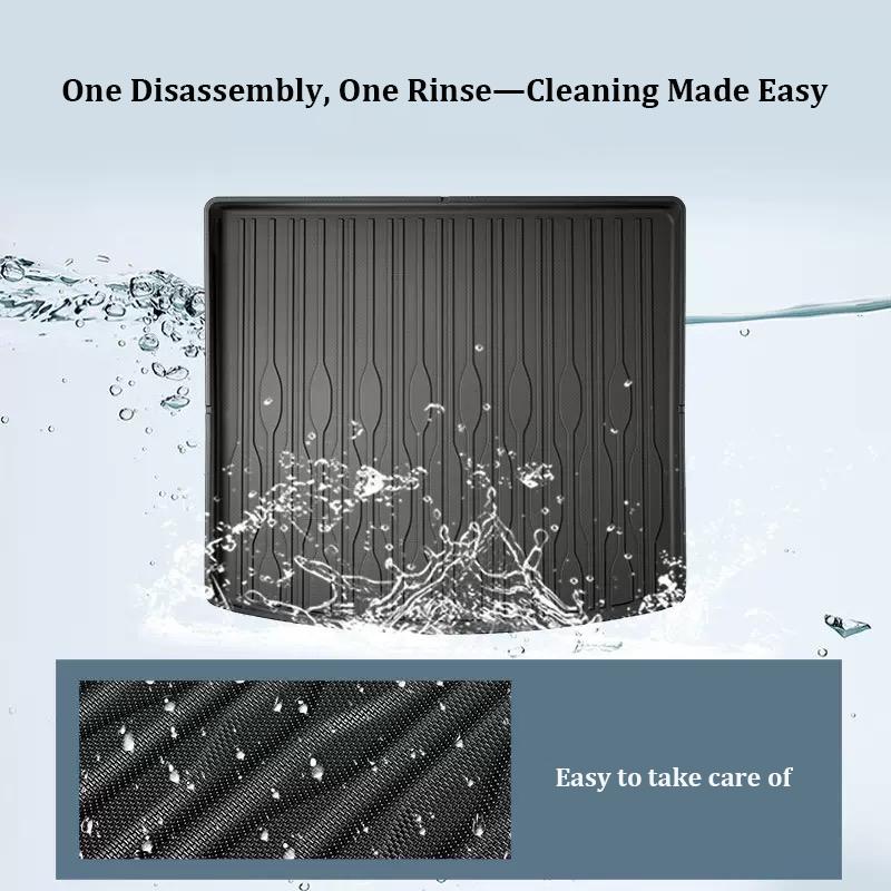 For BYD Seal 06 DM-i Touring Version 2025 2026 Car Trunk Mat TPE Rear Boot Carpet All Weather Waterproof Cargo Liner Floor Mats