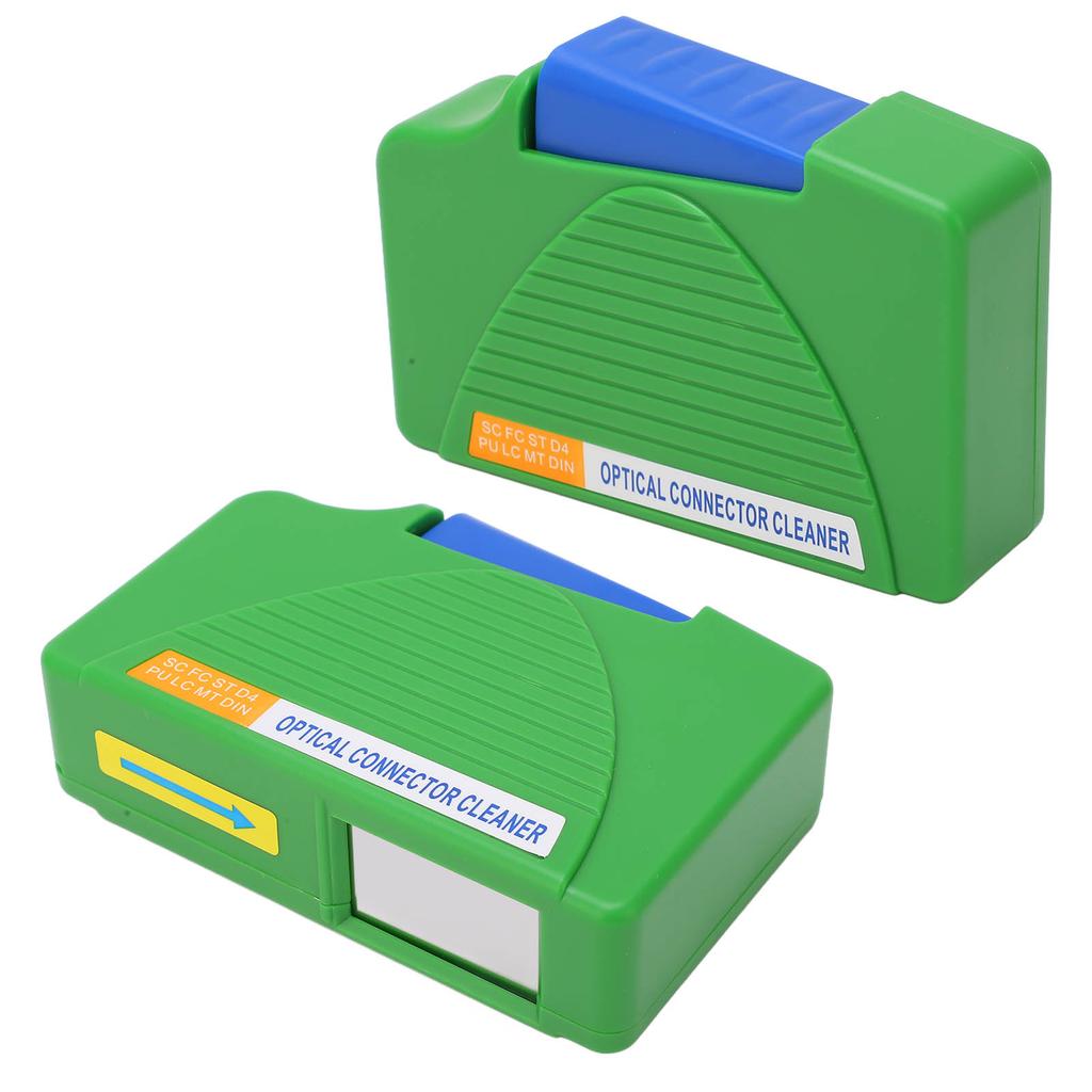 Fiber Optic Cleaning Box Efficient Optical Fiber Connector Cleaner ABS Portable Optic Clean Box for SC FC ST LC