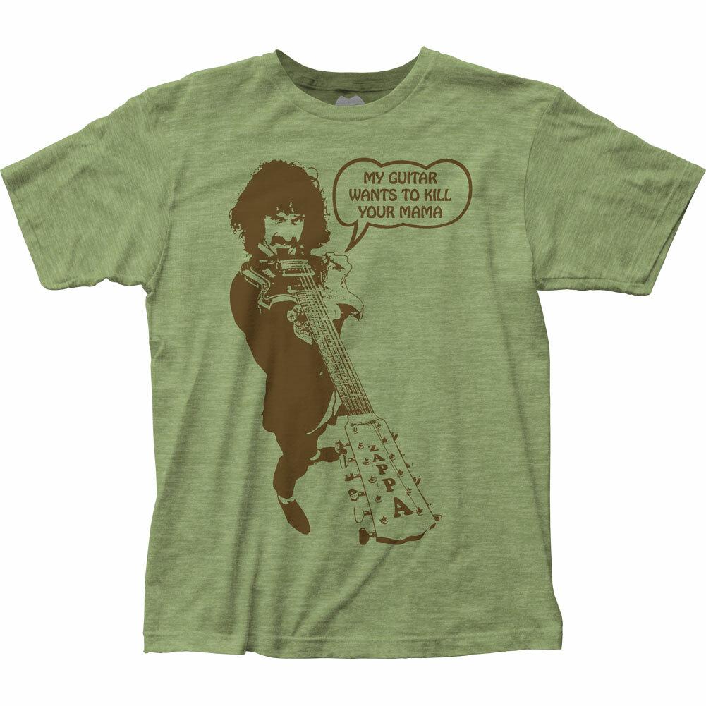 

Frank Zappa Kill Your Mama T Shirt Mens Licensed Rock N Roll Music Heather Green L