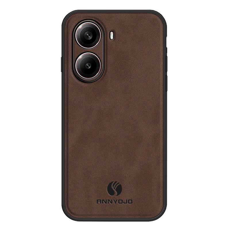 ANNYOJO Pro Xiaomi Redmi Turbo 4 5G Pouzdro PU Kůže+PC+TPU Ochrana proti pádu Zadní kryt telefonu