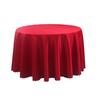 Round Polyester Tablecloth Elegant Solid Color Fabric Table Cloth Decorative Table Cover for Parties Weddings 71" -118
