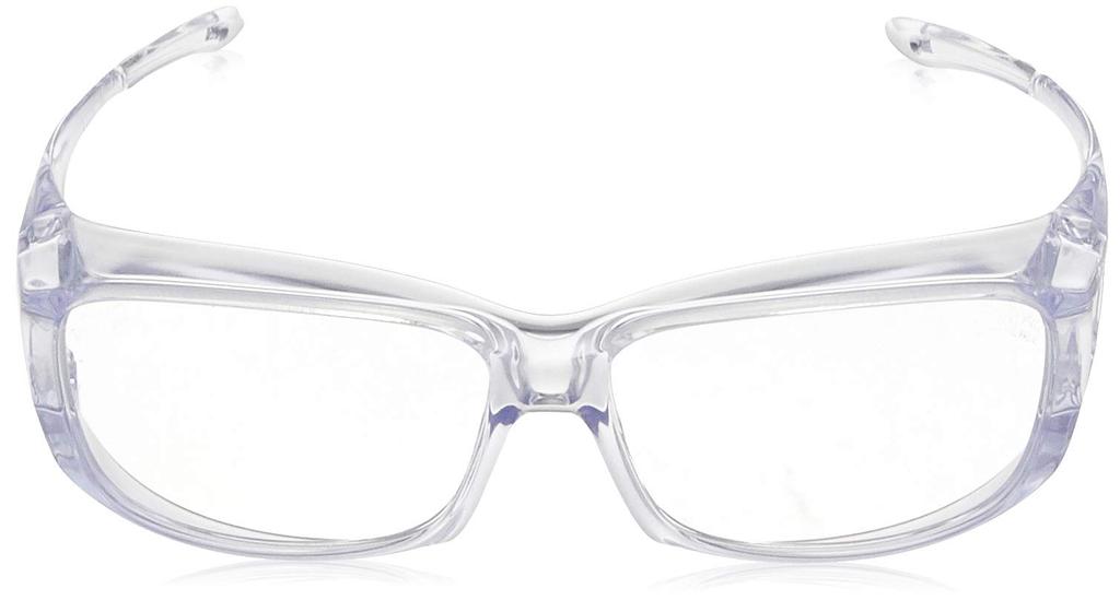 Occhiali a doppio oculare TRUSCO Safety con montatura trasparente TSG-801TM,