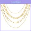 Creative Geometric Multi Layered Chain Necklace For Trendy Women Accessories
