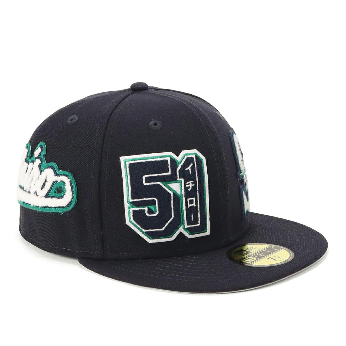 

New Era 59FIFTY Ichiro MLB Hall of Fame Induction Commemorative Seaman Navy 7 ICHIRO HOF 5950 PATCHED SEAMAR JP 1/4