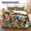 New York City Pattern Bedding Quilt Set Quilt Cover Pillowcase Home Decoration Gift (1 * Duvet Cover + 2 * Pillowcase, Without Core)
