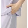 Hodohome Women's Pure Cotton Pajamas Spring Summer Short Sleeve Long Pants Comfort Cotton Loungewear