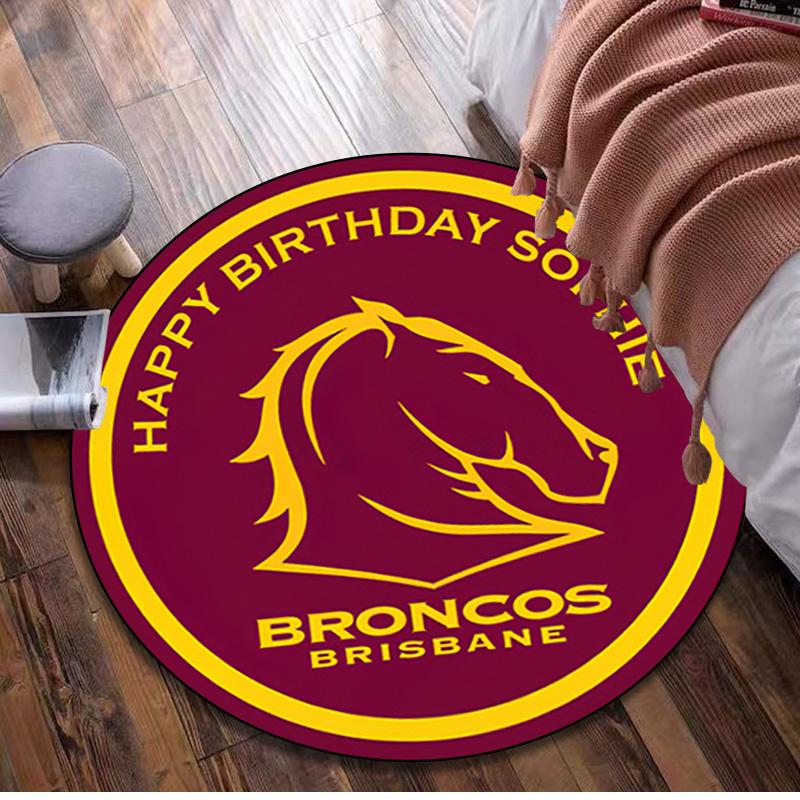 

Football Club Panthers Logo Circular Rug Office Decorative Carpet For Living Room Bedroom Door Mat Floor Carpet Computer Chair Area Rug 80x80cm( 31x31in)