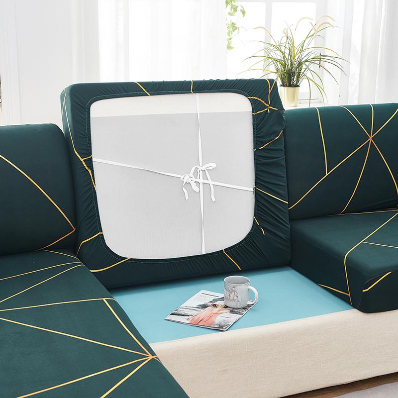 Summer Stretchy Sofa Cushion Cover For Living Room Room Geometric Sofas Chair Seat Covers Lounge Sectional Couch Corner Sofa Slipcover