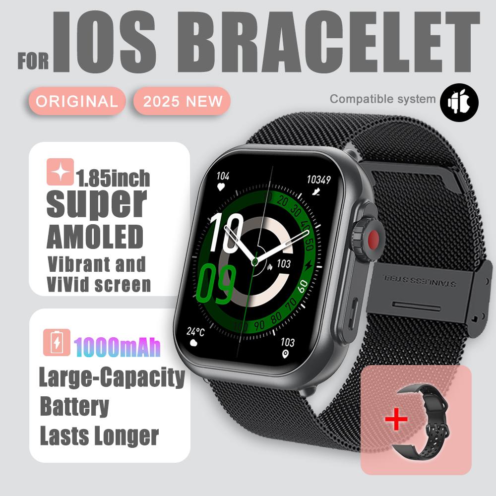 2026 Nou Ceas Inteligent 1000 mAh Bărbați Femei 1.85“HD AMOLED GPS track Ecran Tactil Complet IP68 Impermeabil Apel Bluetooth SmartWatch Bărbat