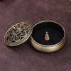 Brass Incense Burner for Sandalwood, Agarwood, and Coils - Perfect for Home, Tea Ceremony, and Indoor Use
