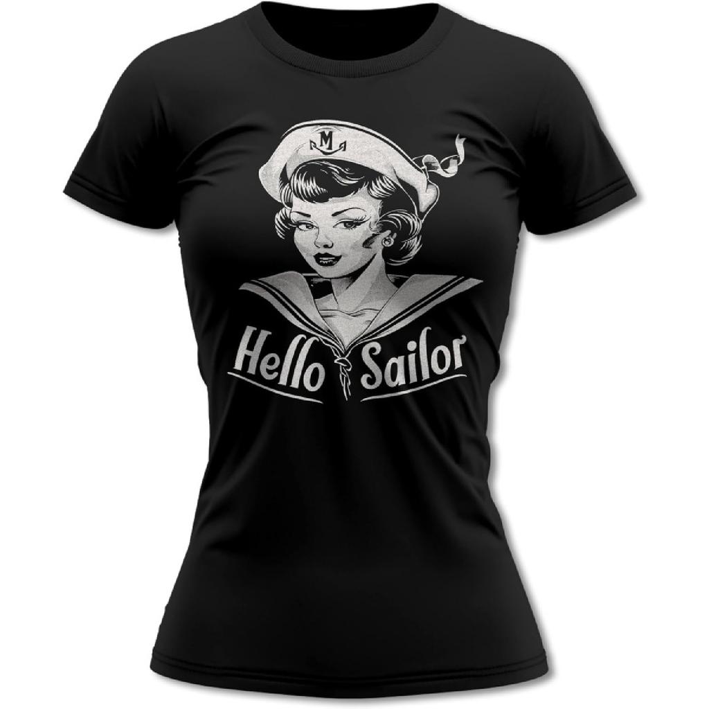 Vintage Sailor Girl 3 Design Women's T-Shirt