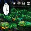 1Pack Wind-Powered Eye Bulbs with 6 Solar-Powered LED Bulbs  Halloween-Themed Outdoor Garden Decor for Yard Lawn Halloween