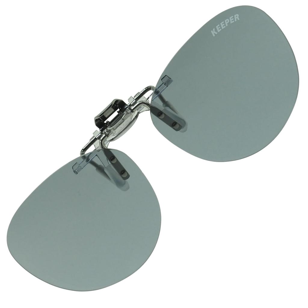 Made in Japan Polarized Bib UV Ultra Boston Classic Keeper 9340 [cliponkeeper] Clip-on Sunglasses, Protection, Lightweight, Flip-Up, Small, (03 L.SM