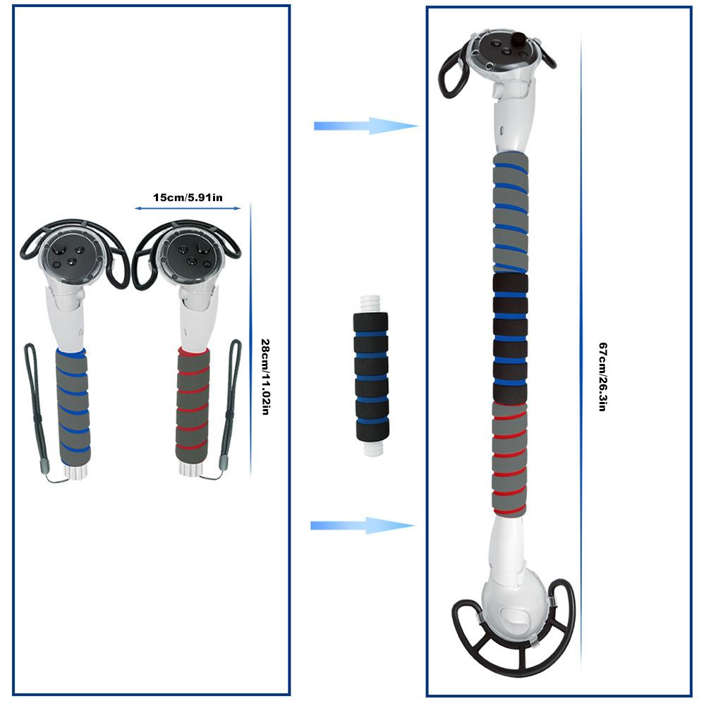 VR Games Extension Handle Controller Grips For Meta Quest 3 Accessories Playing VR Games More Immersive For Quest 3 Accessories