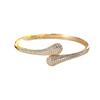 European and American Popular Super Flash Zirconium Geometric Bracelet Light Luxury Fashion High-end Open Adjustable Bracelet