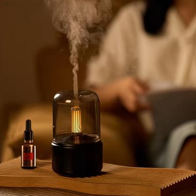 New Retro Lamp Simulation Candlelight Lamp Aromatherapy Machine Humidifier Home Bedroom Dormitory Office Hydrating Aroma Machine