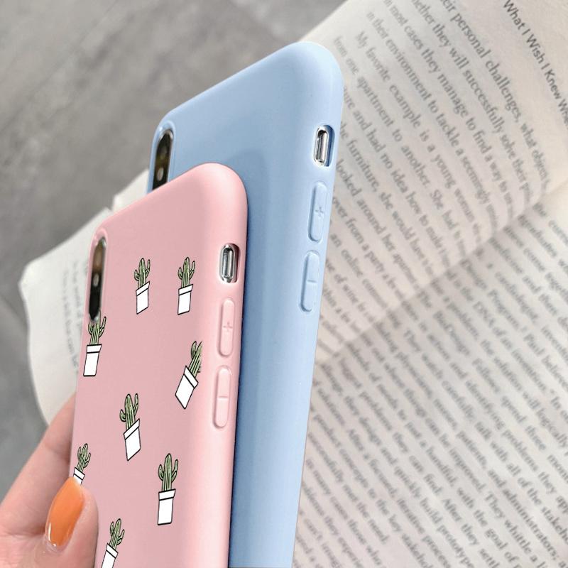 Cactus Patterned Soft Silicone Case For Samsung M35 A55 S24 Xiaomi Redmi Note 13 Poco C65  iPhone 15 Huawei Honor Realme Protective Shockproof Cover